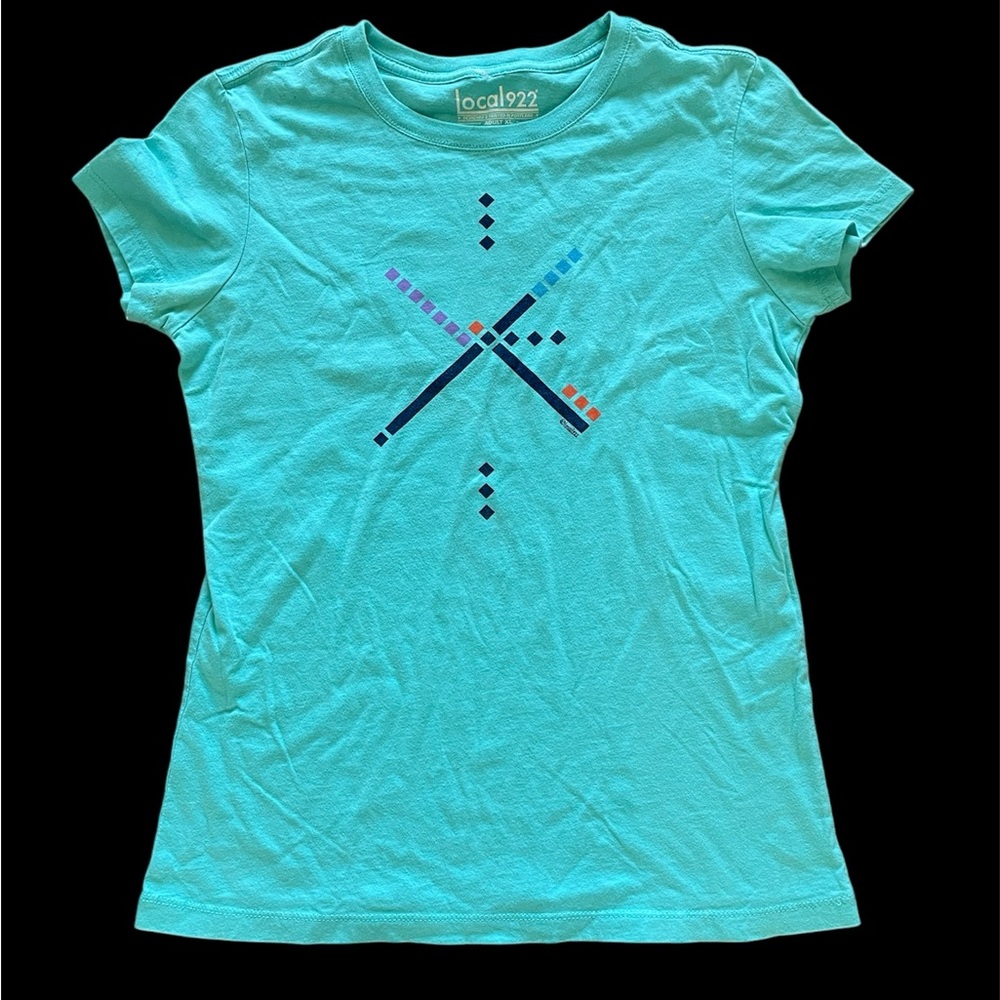 Women's Aqua Short Sleeve Tee